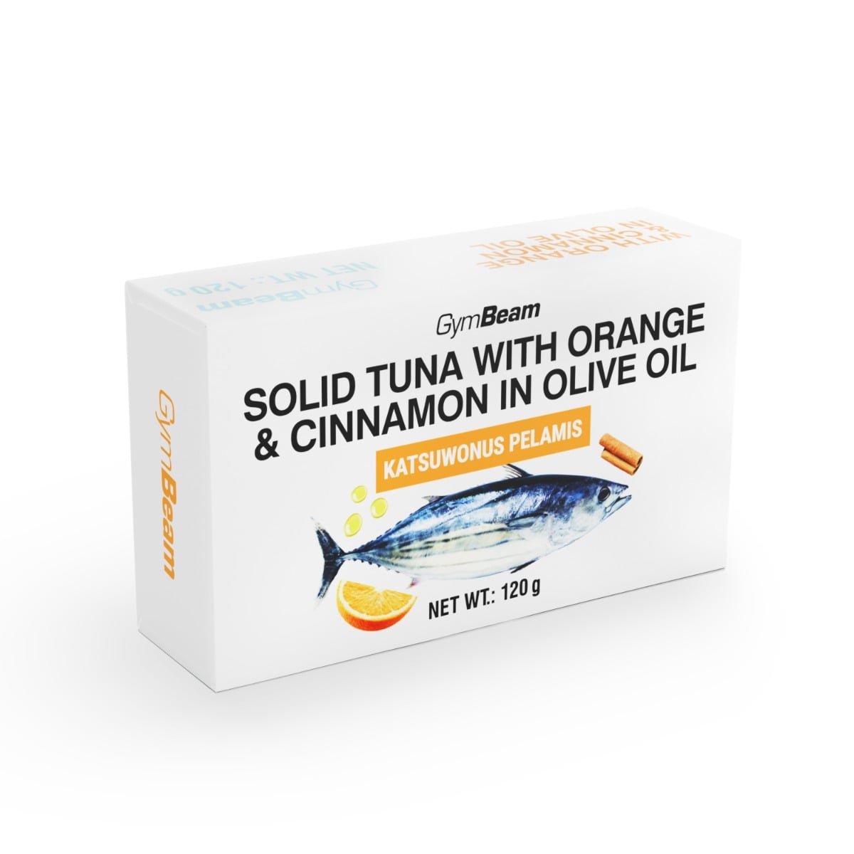 GymBeam Tuna in Olive Oil with Orange & Cinnamon 120 g