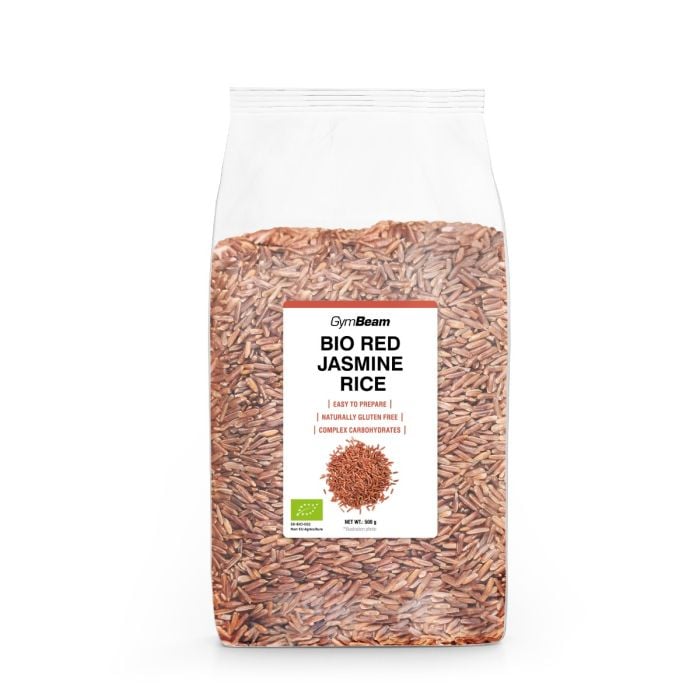BIO Rýže jasmínová červená (neloupaná) - GymBeam 500g