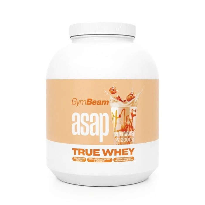 GymBeam True Whey ProDigest, 2000 g Příchuť: slaný karamel