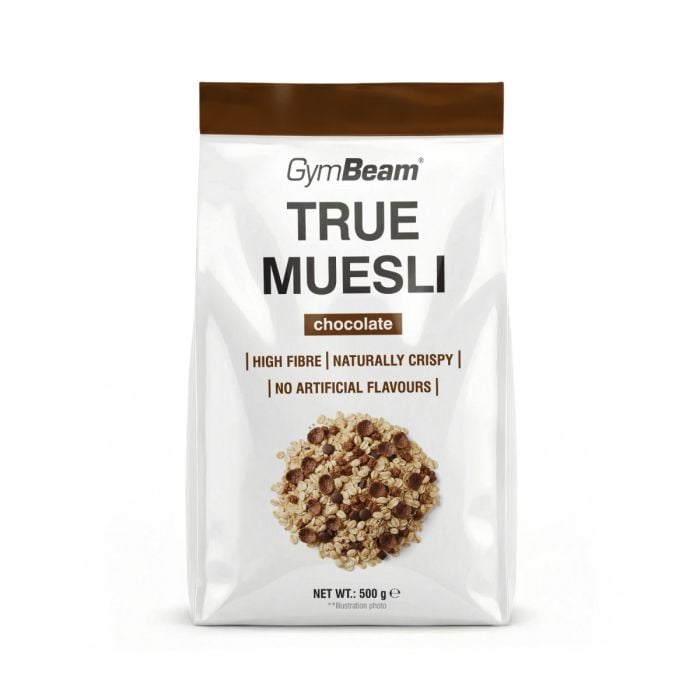True Muesli Čokoláda - GymBeam 500g