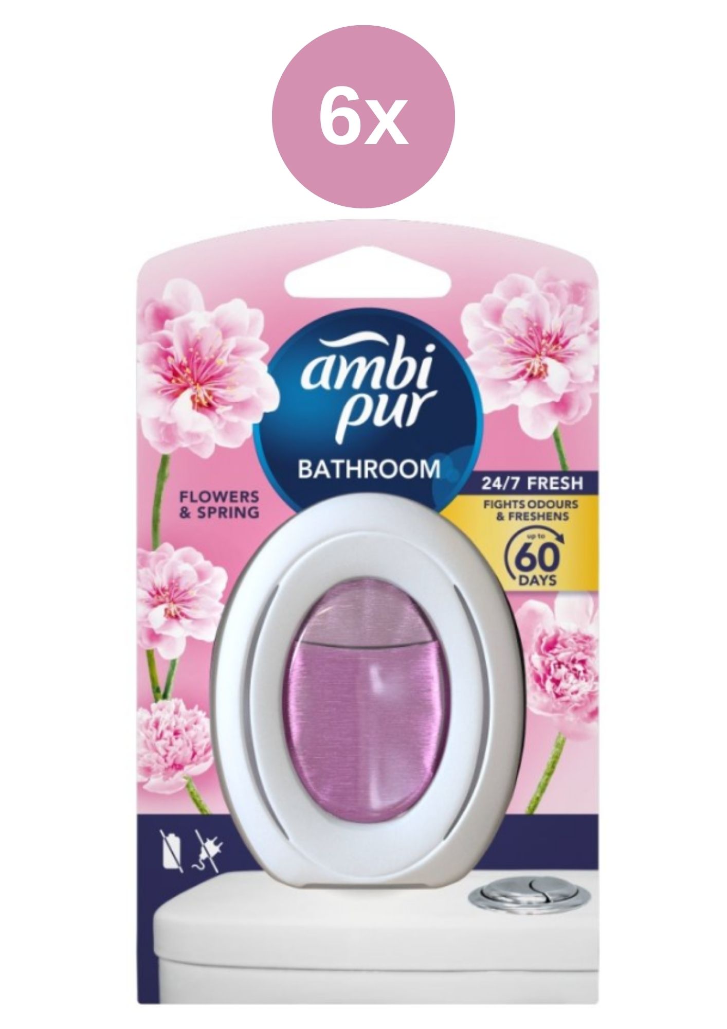 AmbiPur do koupelny Flower&Spring 6x7,5ml