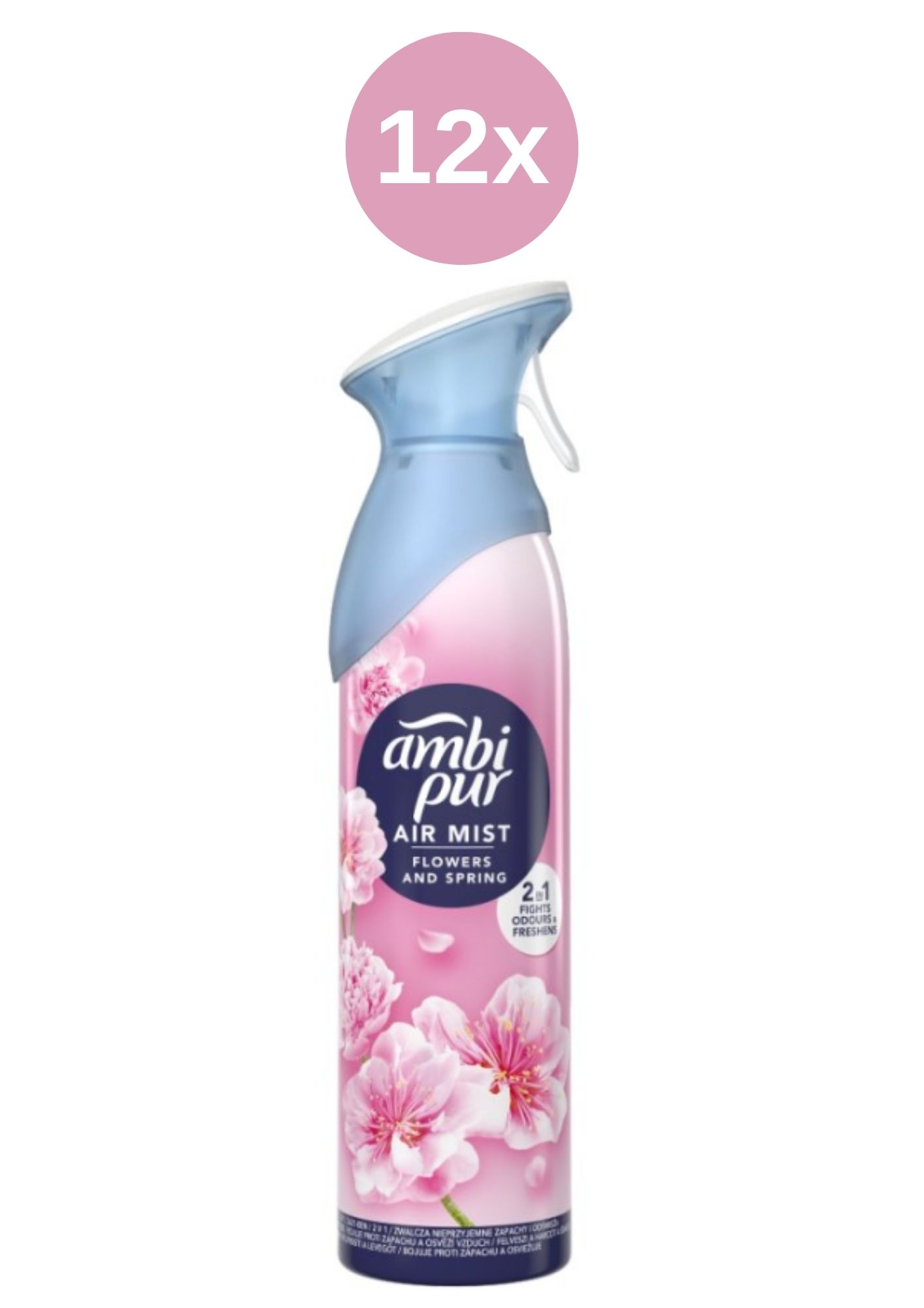 Levně Ambi Pur Sprej Flowers and Spring 12x185ml