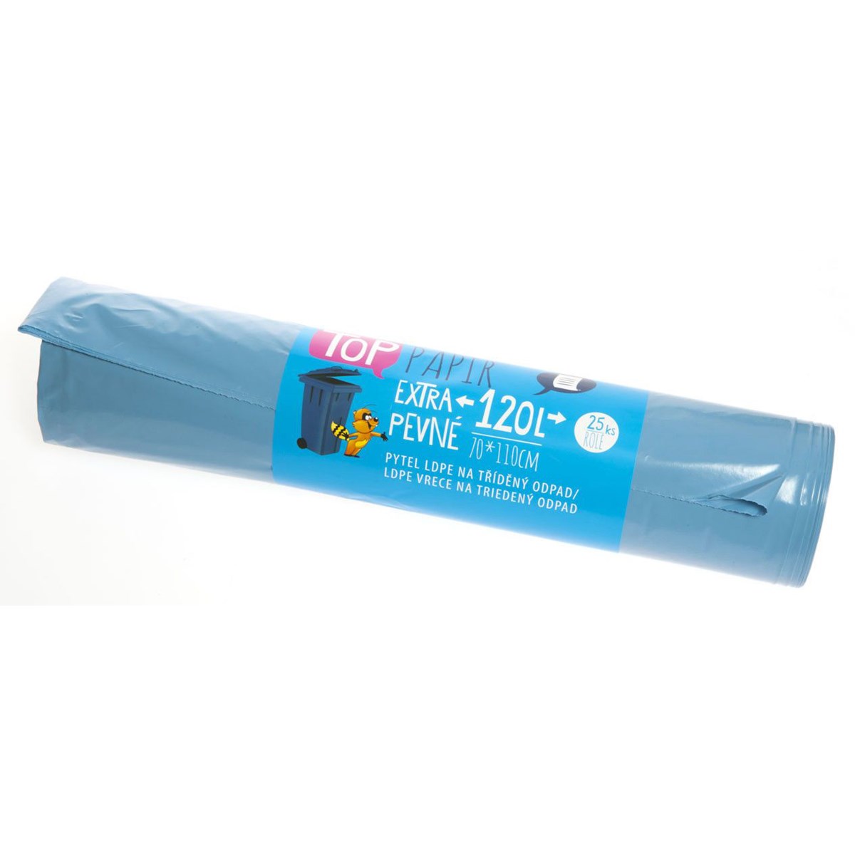OBRA Pytle na tříděný odpad extra silné 120L modré 25 ks