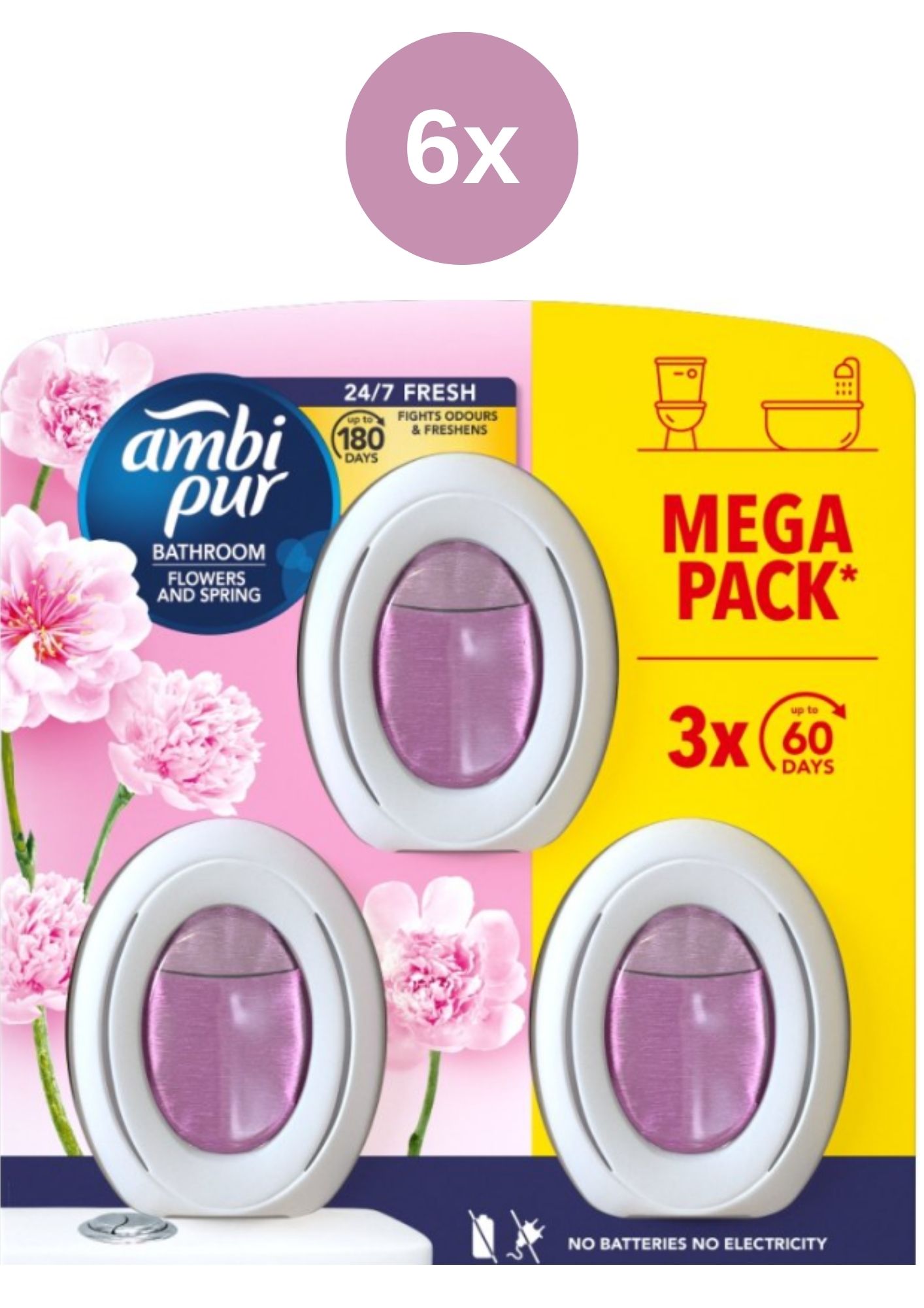 Levně AmbiPur koupelna 6x(3x8ml/bli) Flow Spring