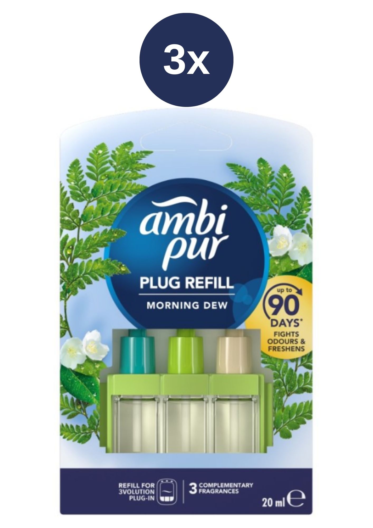 AmbiPur náplň 3vol 3x20ml Morning Dew