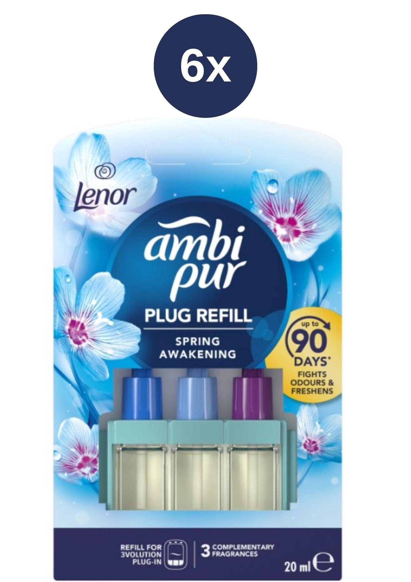 Levně Ambi Pur náplň 6x20ml 3vol SpringAwakening