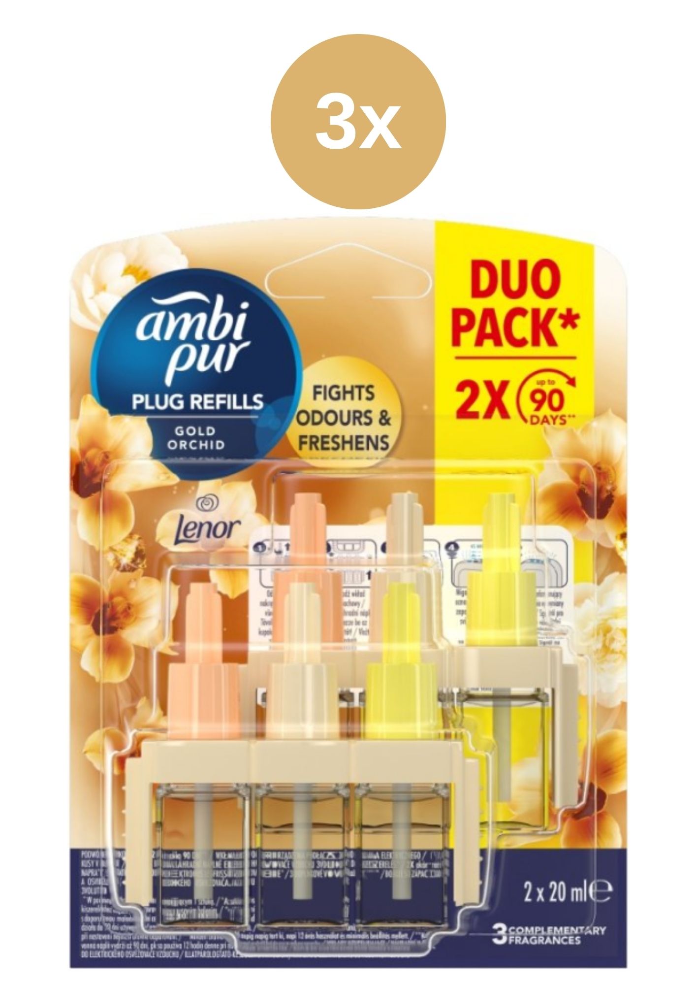 Levně Ambi Pur 3vol NN(2x20ml/bli)Gold Orchid 3x
