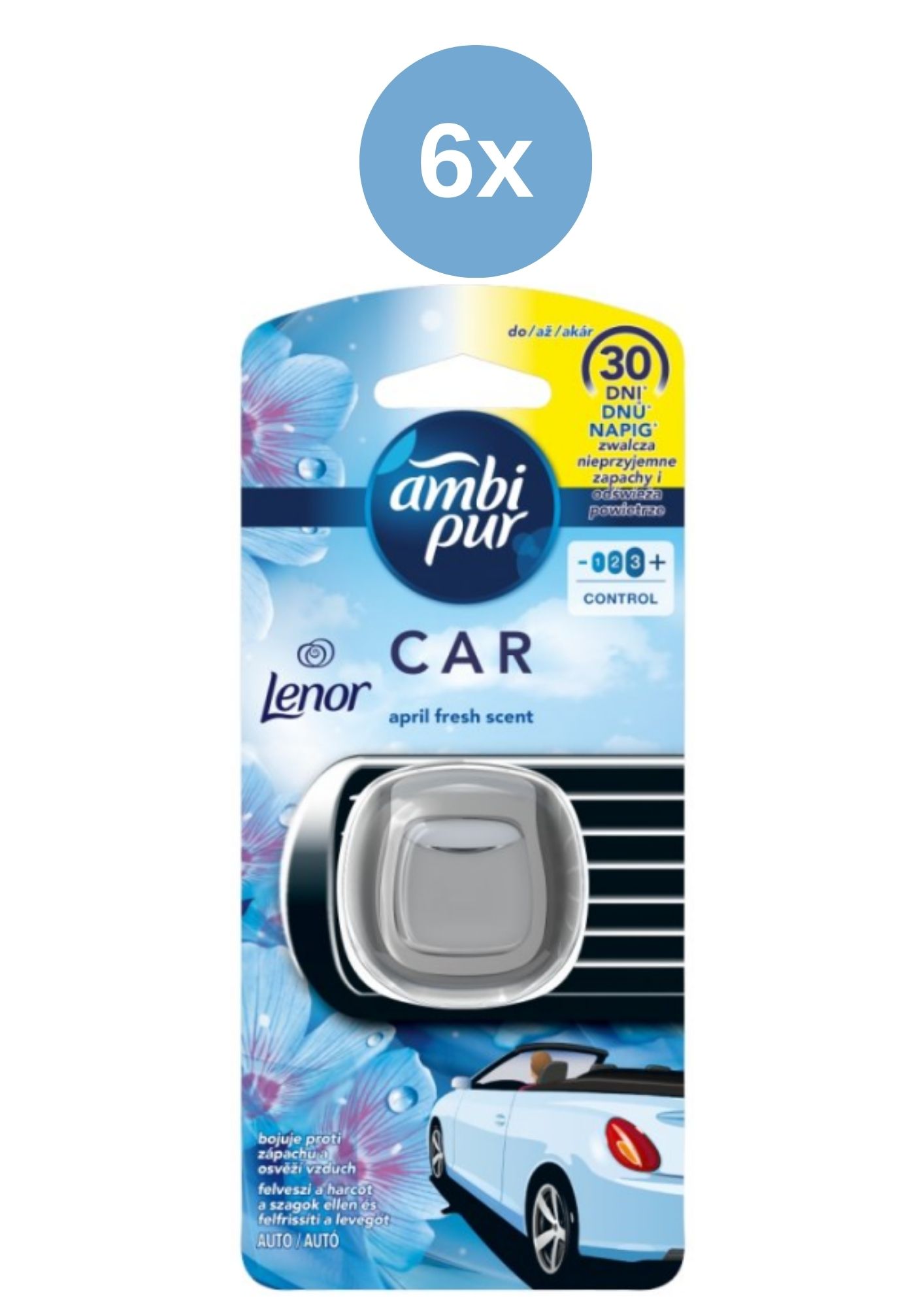Levně AmbiPur Car Jaguar 6x2ml Lenor
