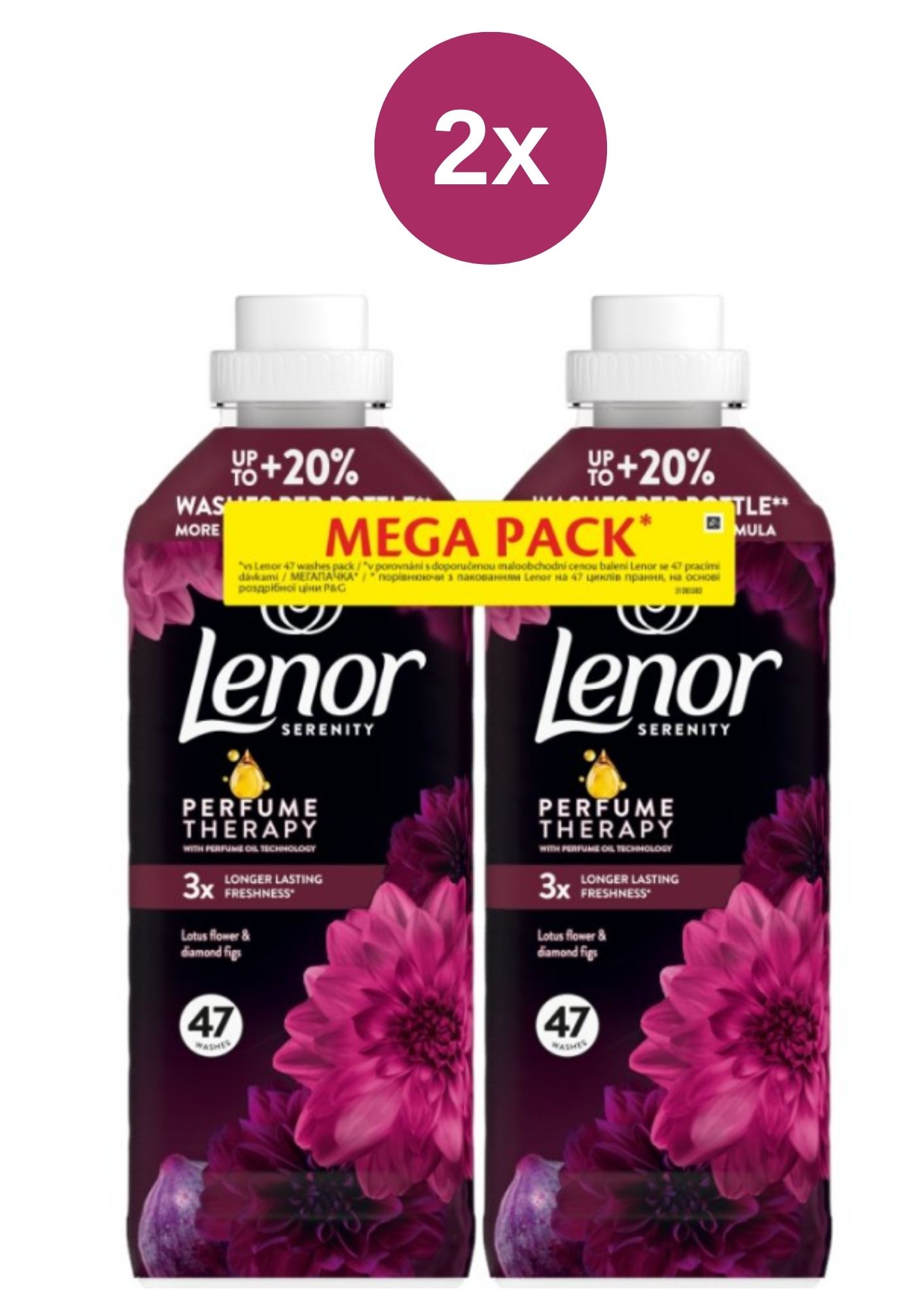 Levně Lenor aviváž Diamond & Lotus Flower duopack 2x(2x987ml)94PD
