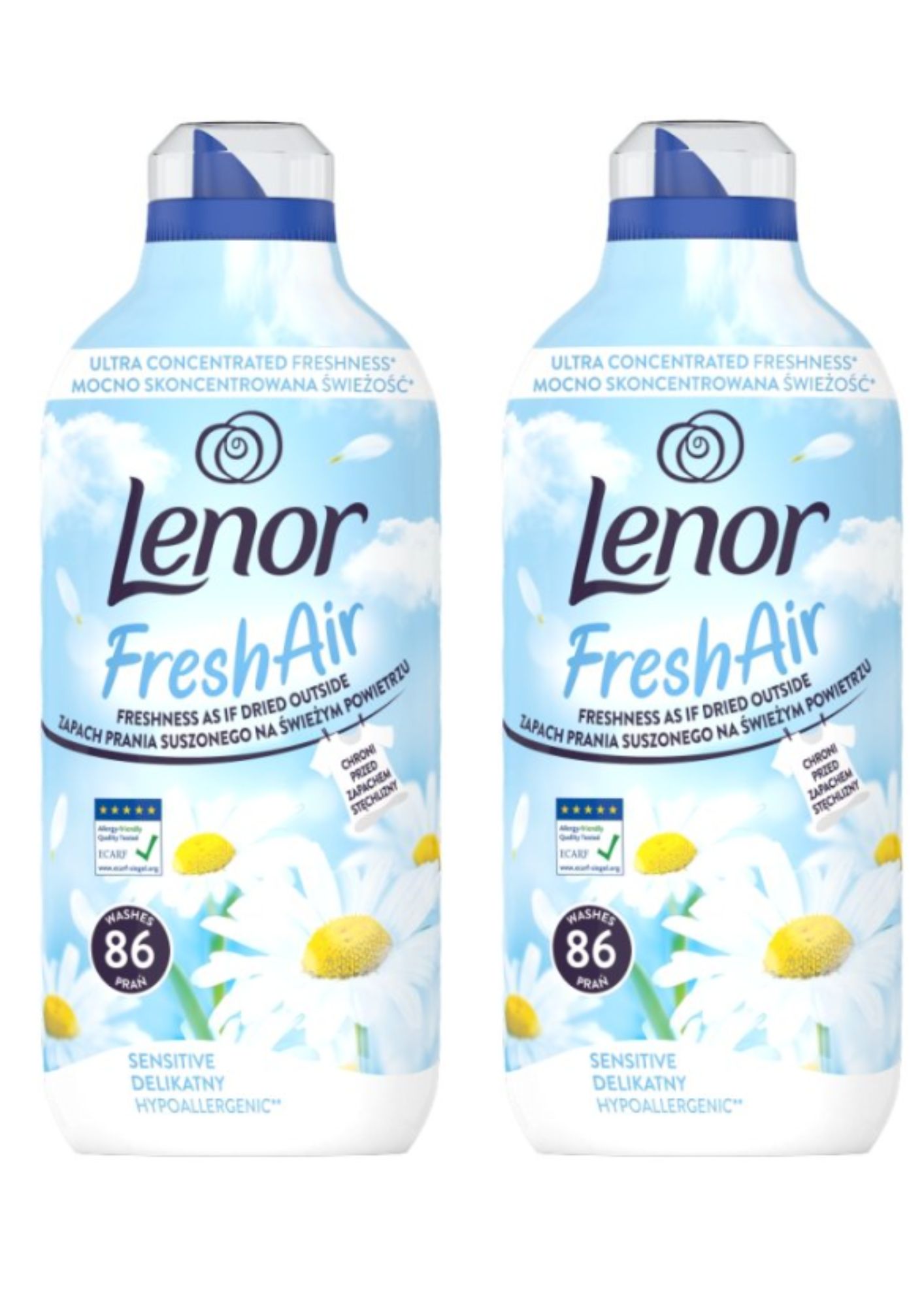 Levně Lenor avi 86PD FreshA Sensitive 2x1204ml