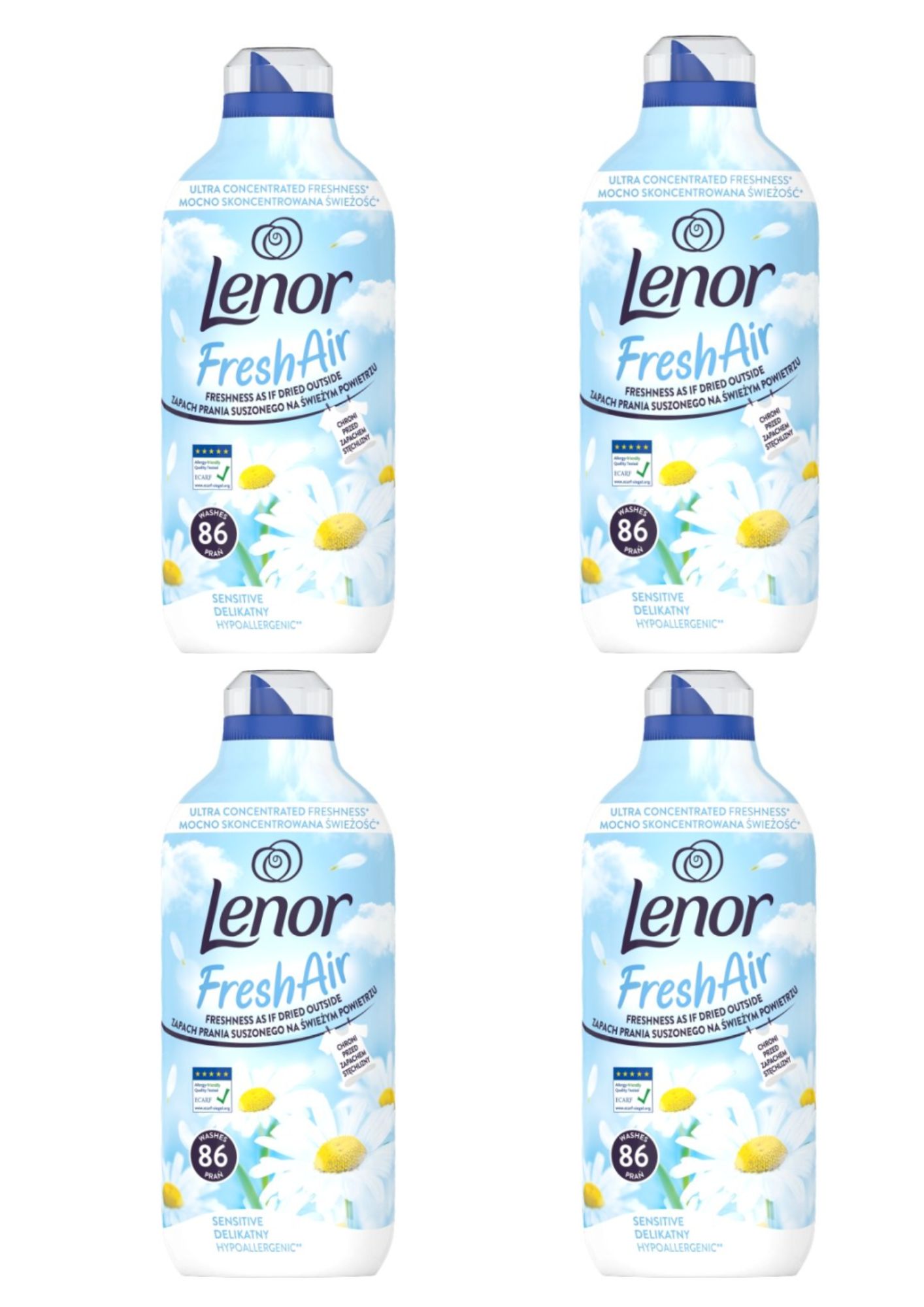 Levně Lenor avi 86PD FreshA Sensitive 4x1204ml