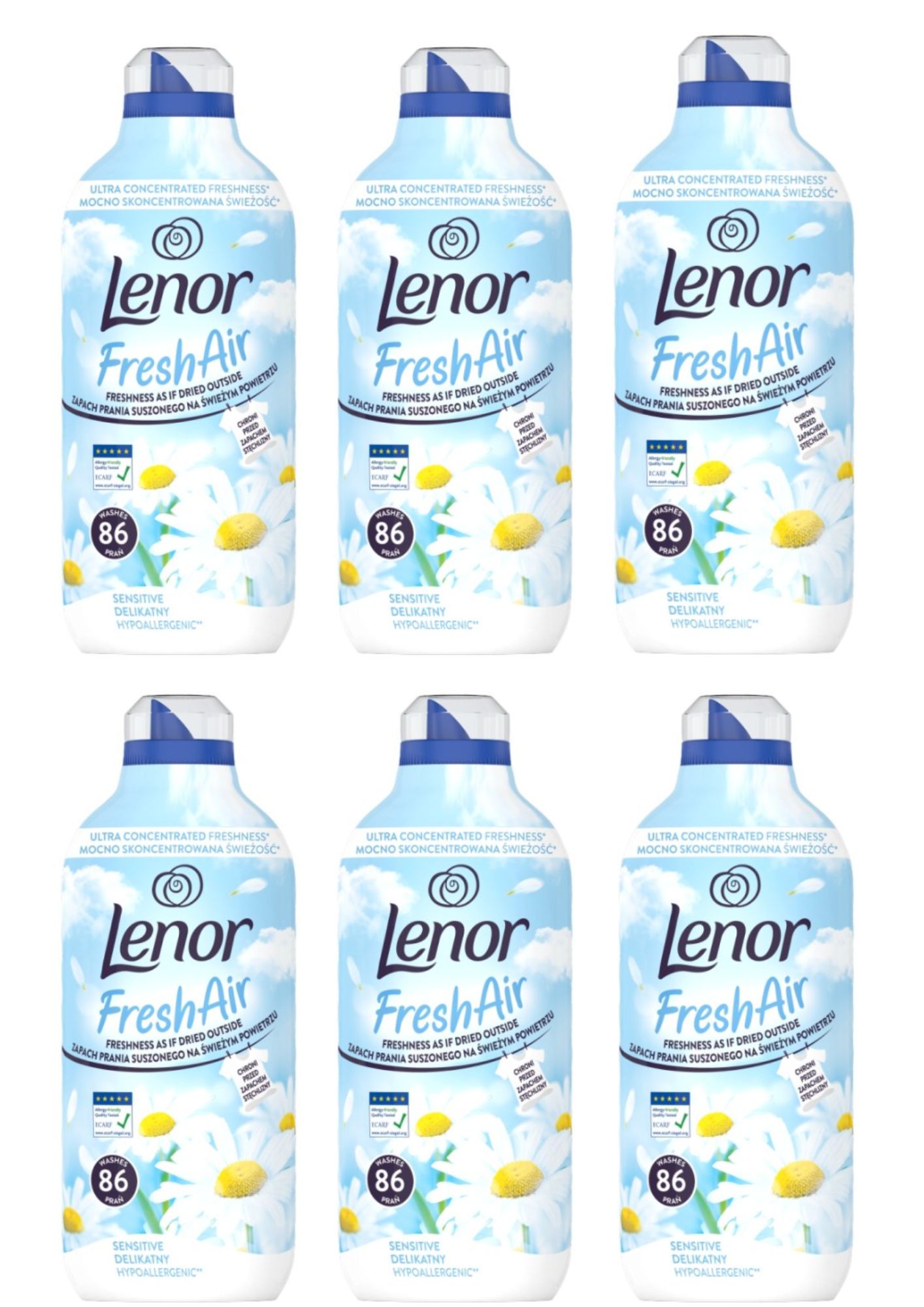 Levně Lenor avi 86PD FreshA Sensitive 6x1204ml
