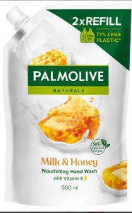 Levně PALMOLIVE TEK. MÝDLO NAT. MILK&HONEY NN 500 ML