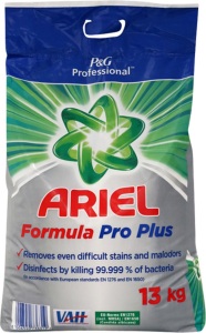 Levně Ariel Formula Pro Plus prací prášek pro profesionální použití 130 dávek 13 kg