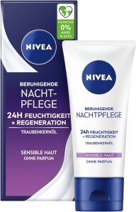 Levně Nivea Essential Zklidňující noční krém pro citlivou pleť 50ml