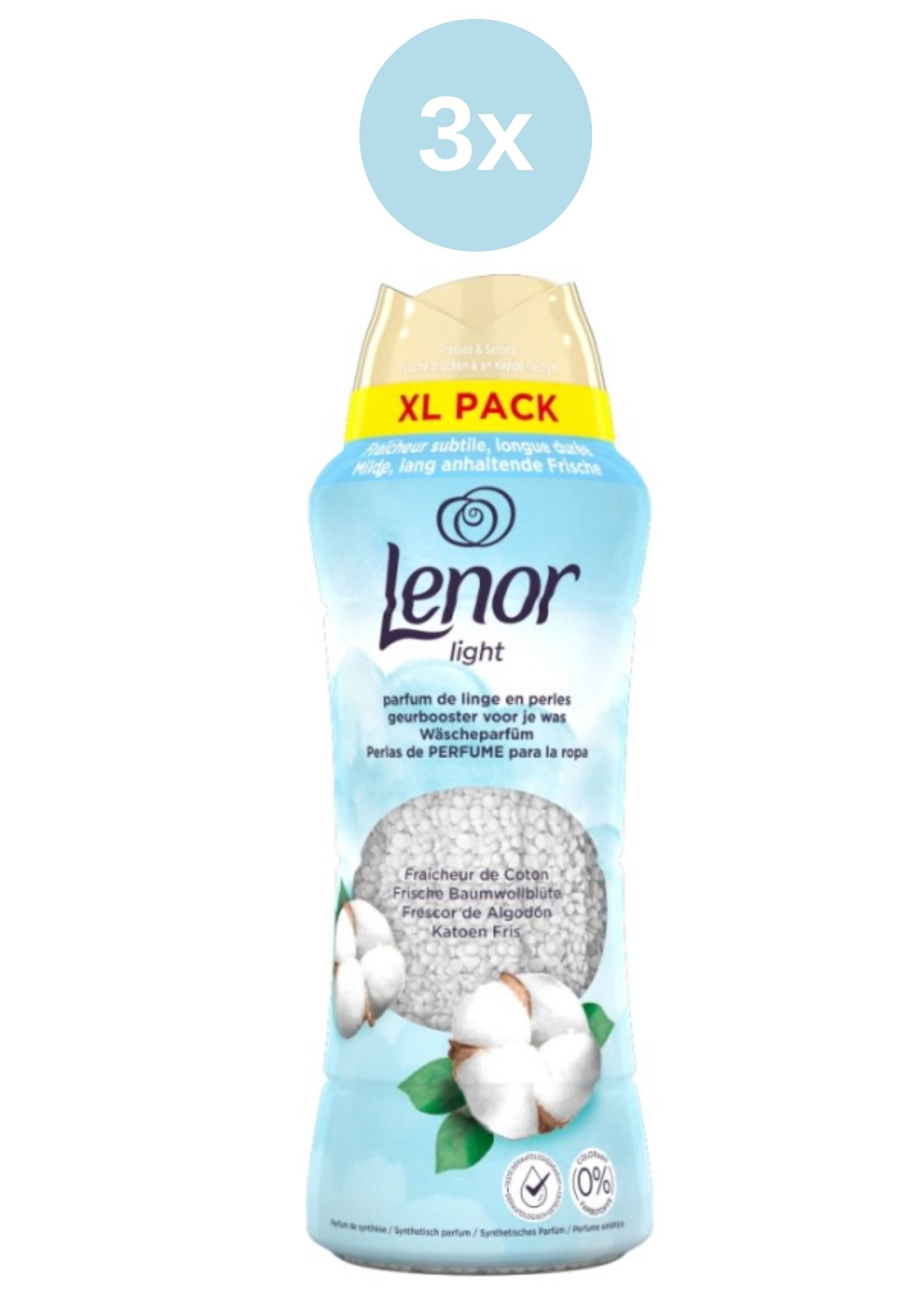 Levně Lenor perličky Cotton Fresh 3x495g/40PD