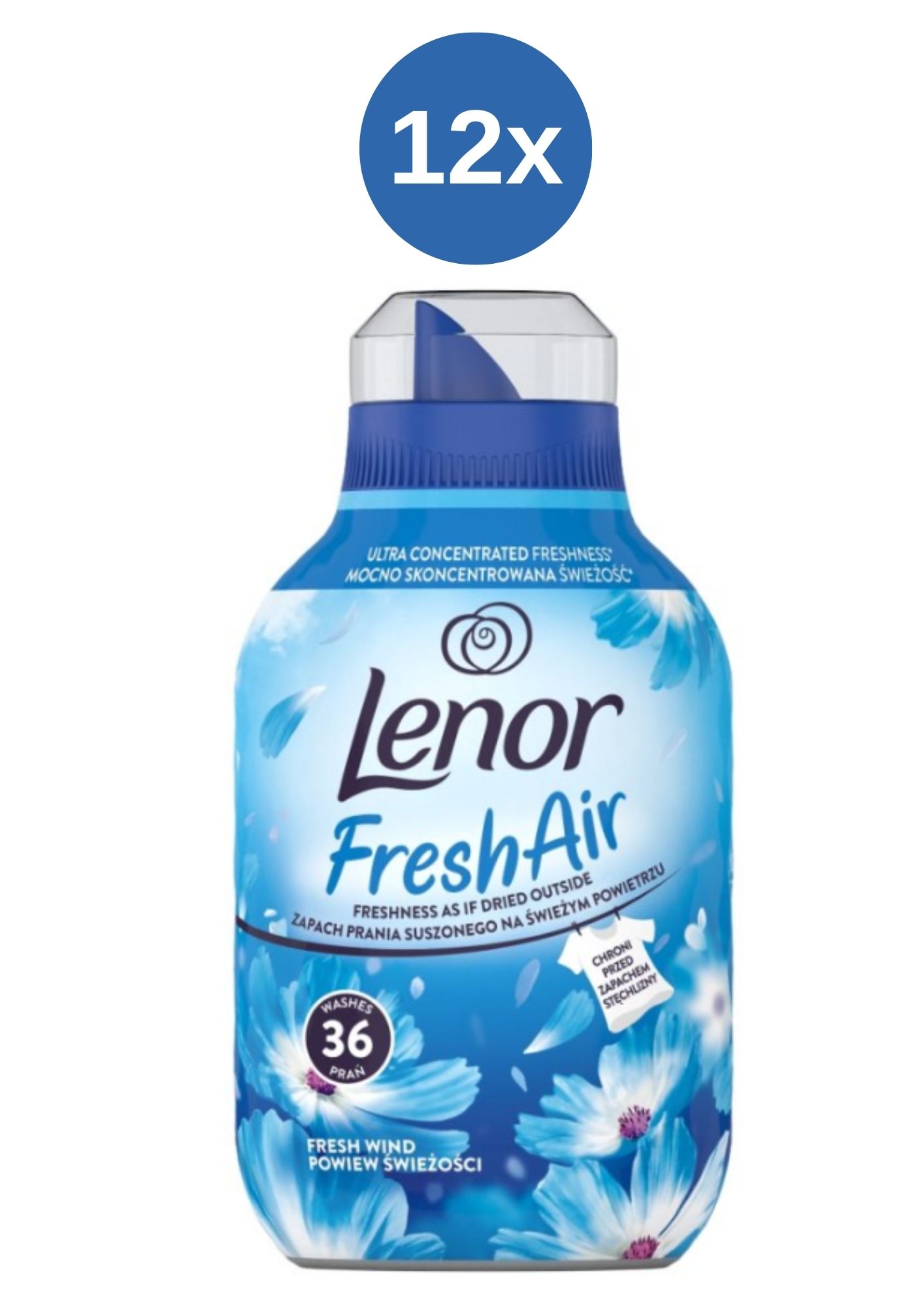 Levně Lenor aviváž Fresh Wind 12x504ml/36PD