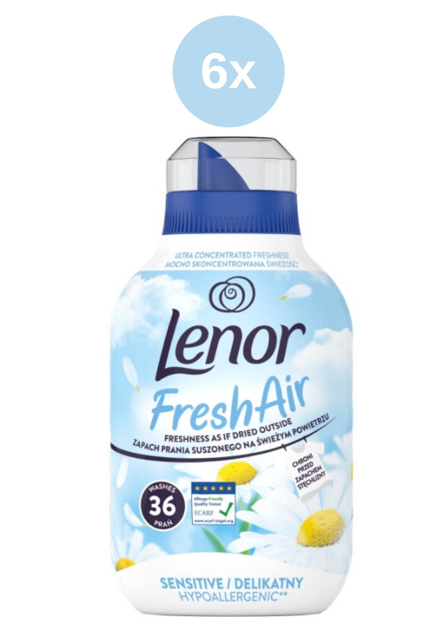Levně Lenor aviváž Fresh Sensitive 6x504ml/36PD