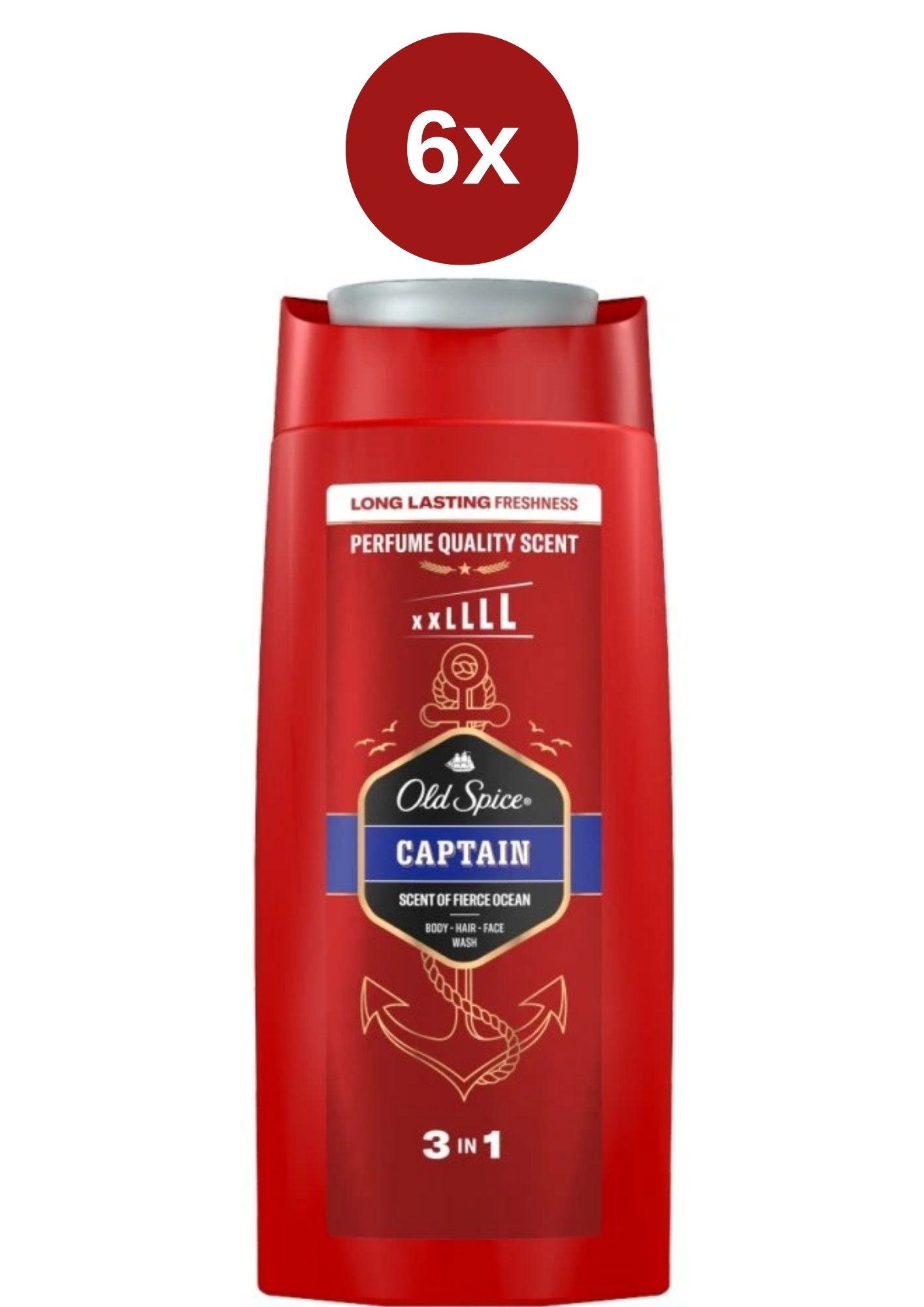 Levně Old Spice sprchový gel Captain 6x675ml XXL