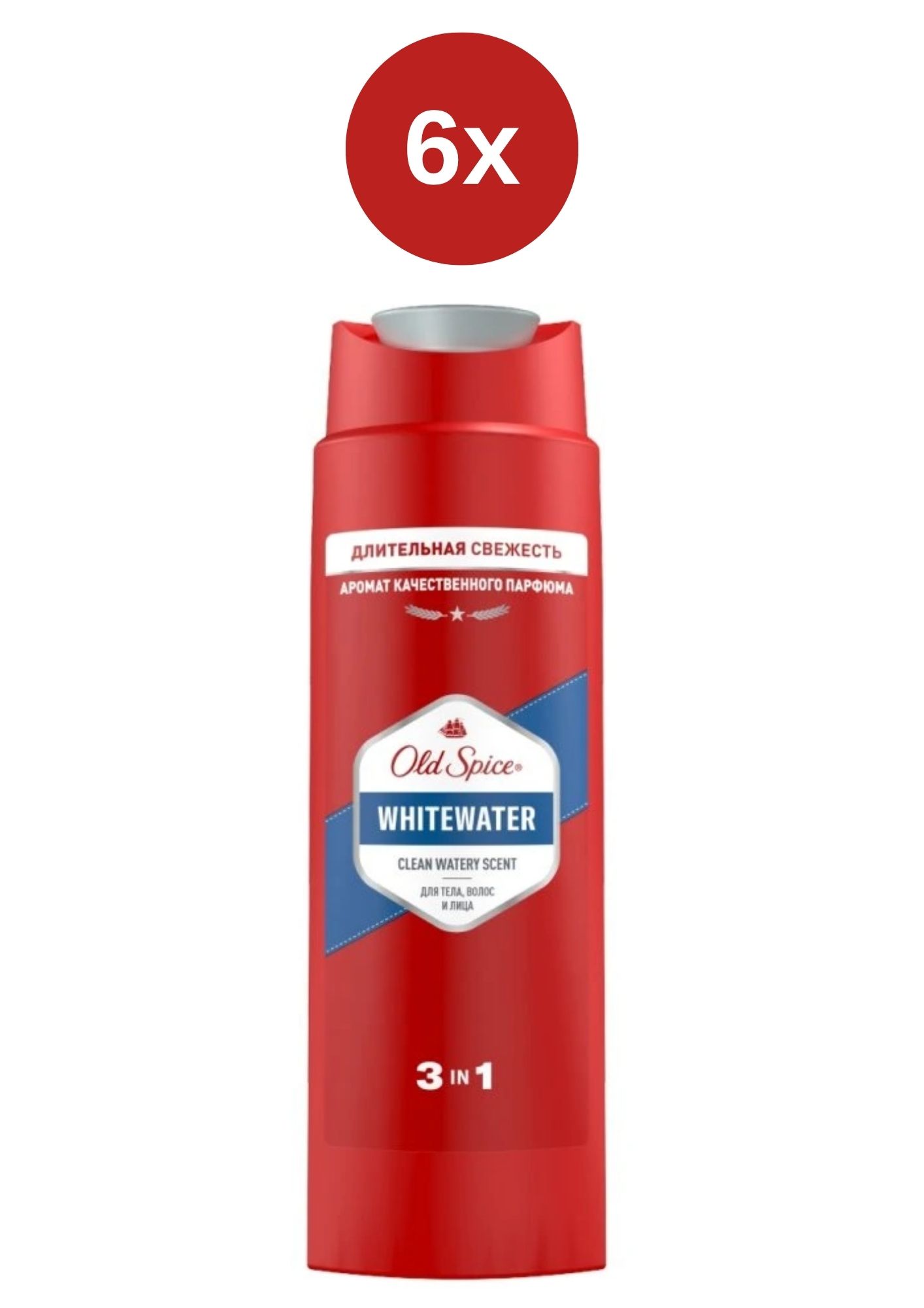 Levně Old Spice Whitewater sprchový gel 6x250 ml