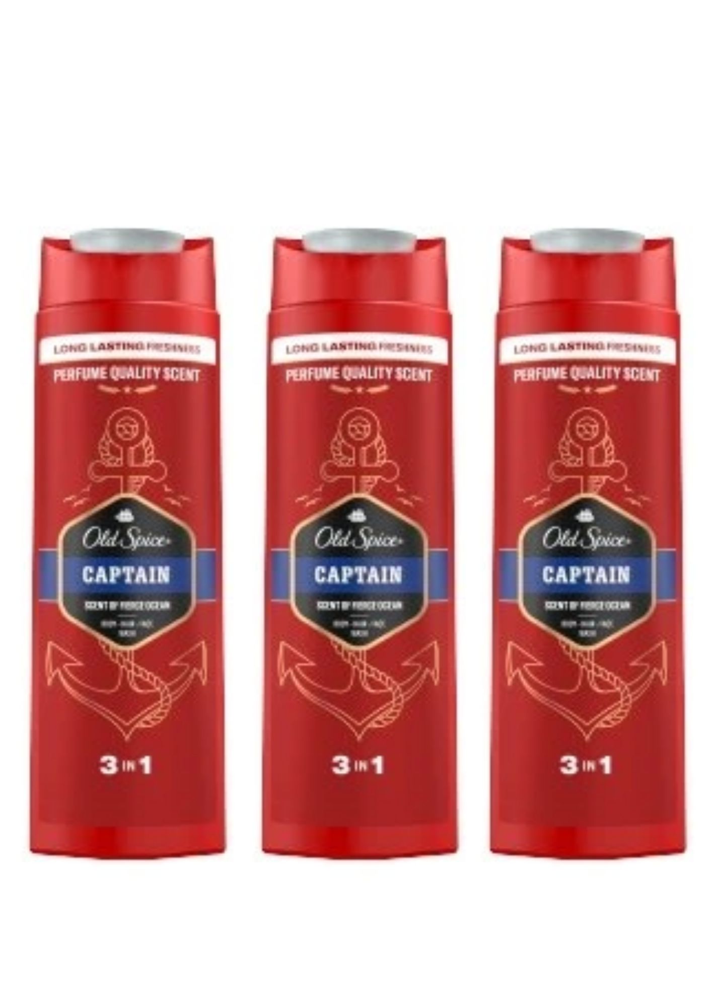 Levně OLD SPICE Captain sprchový gel 3x400ml