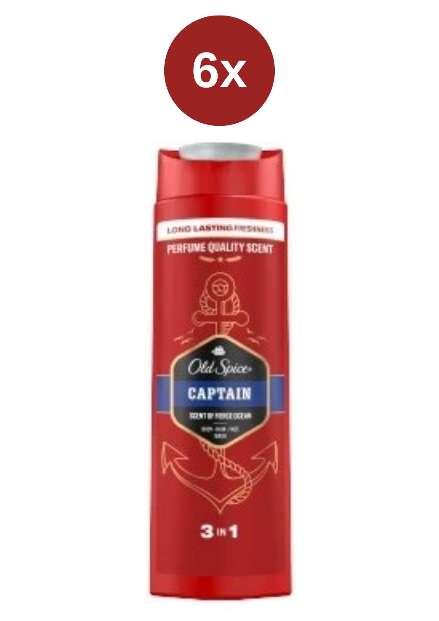 Levně OLD SPICE Captain sprchový gel 6x400ml