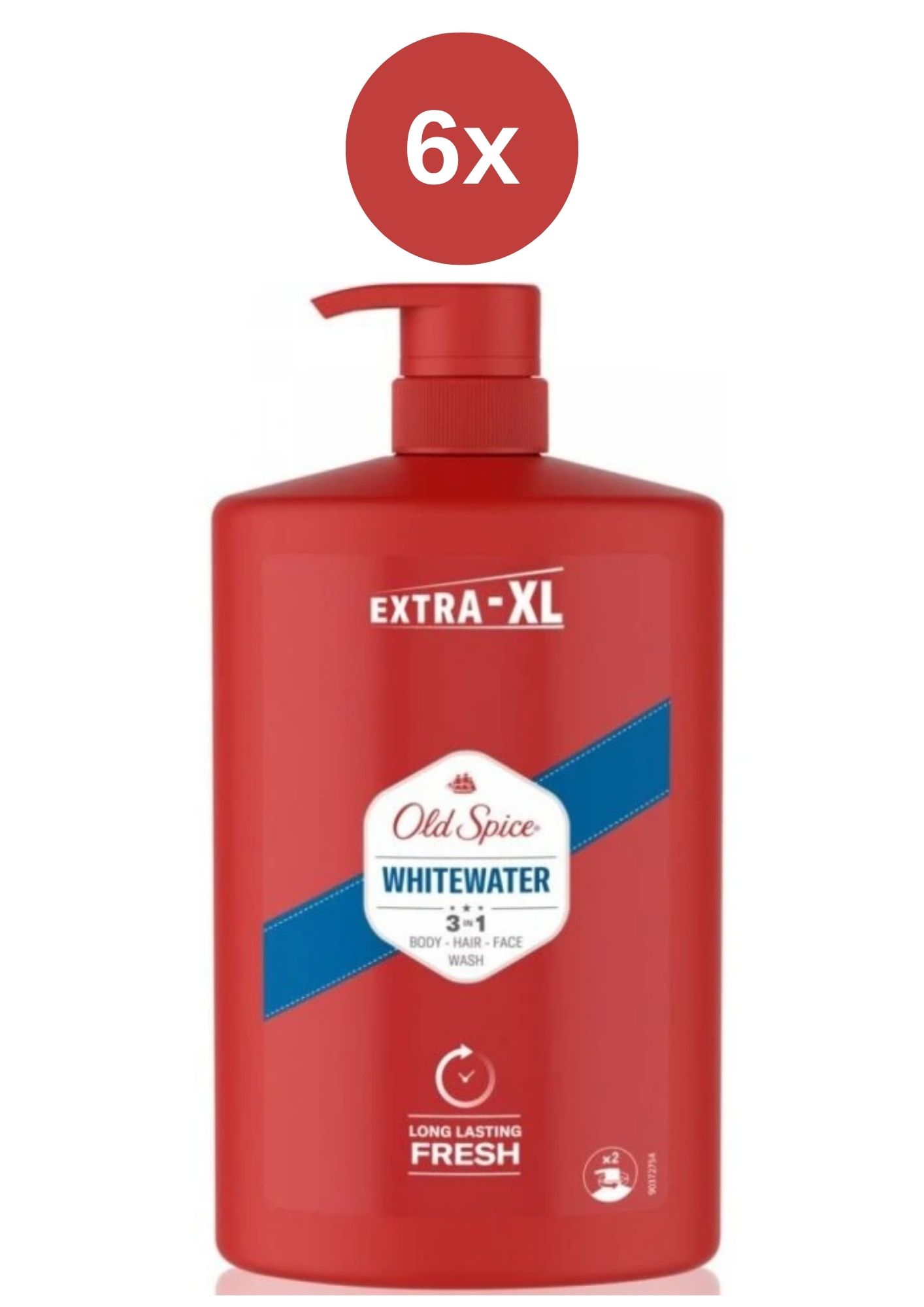 Levně Old Spice Whitewater sprchový gel 6x1000ml