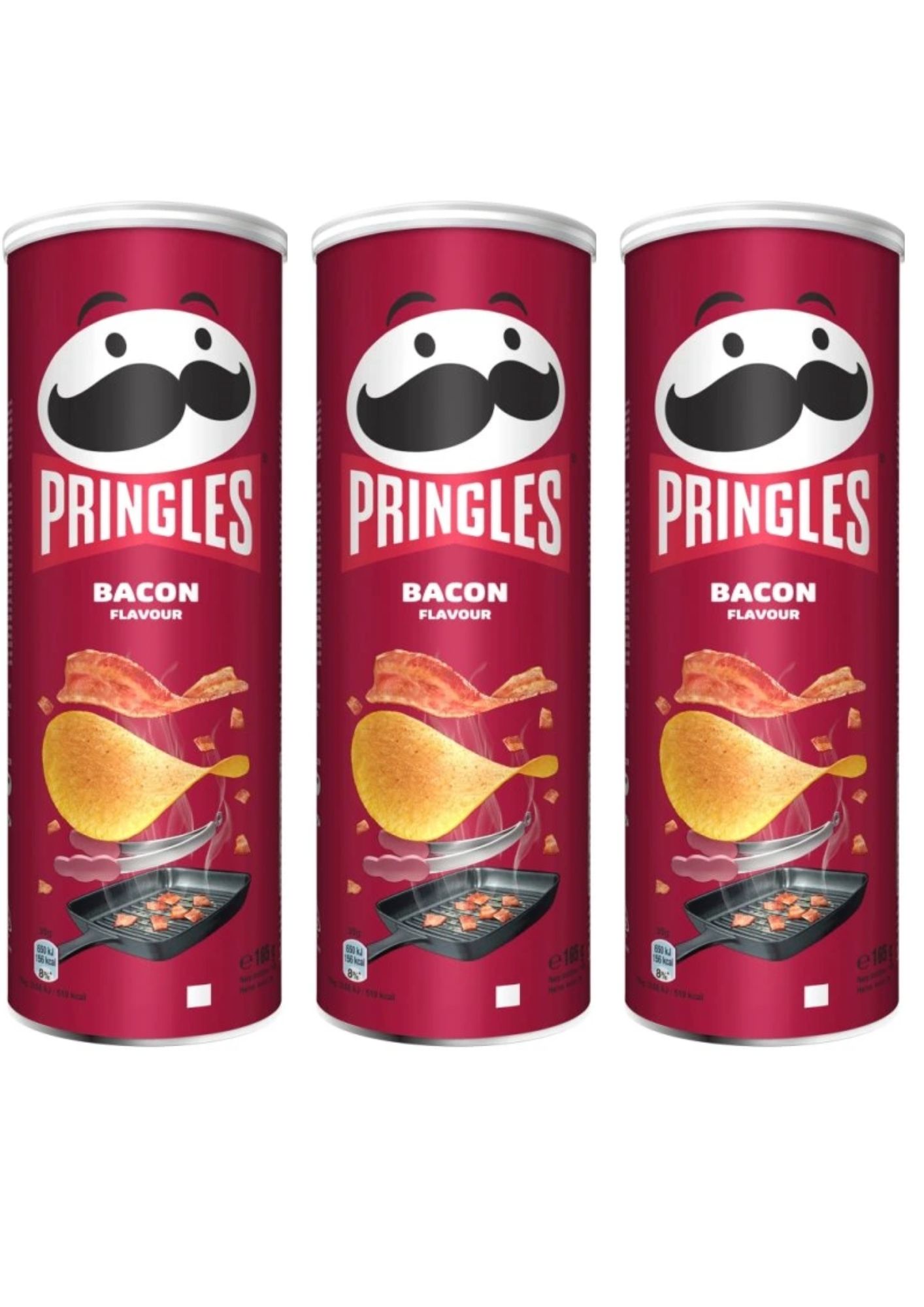 Levně Pringles Slanina 3x165 g