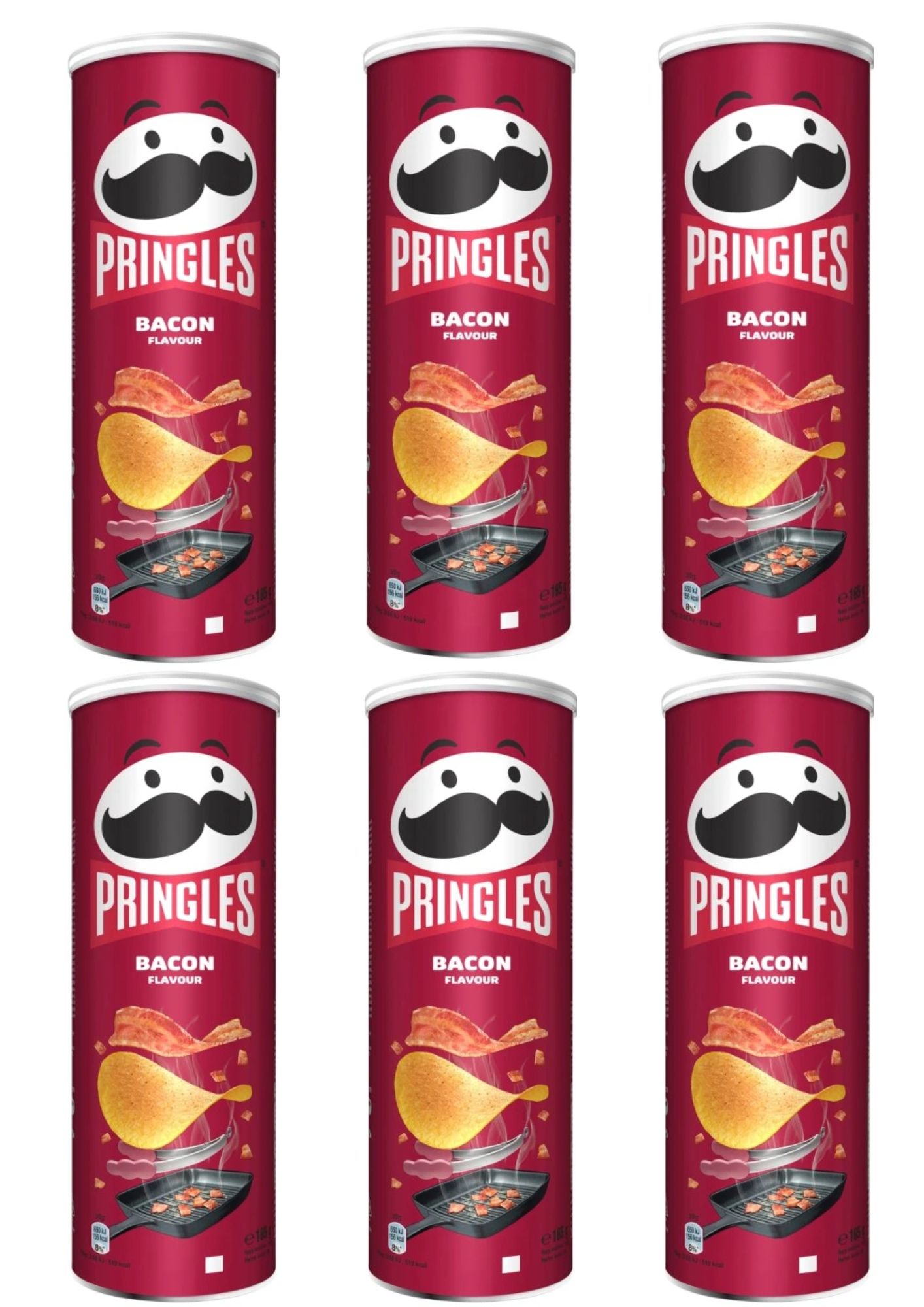 Levně Pringles Slanina 6x165 g