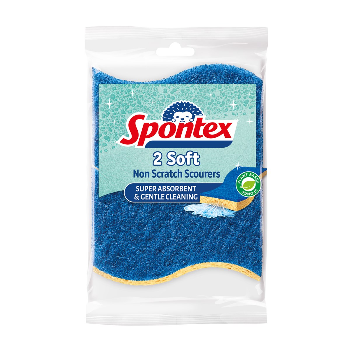 Spontex Houbička na nádobí - viskózní, 2 ks