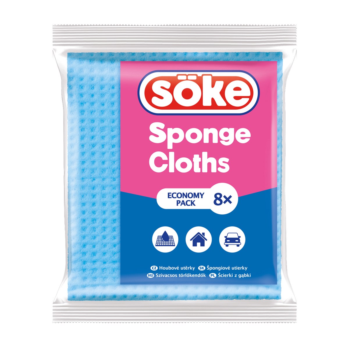söke Utěrky houbové 8 ks
