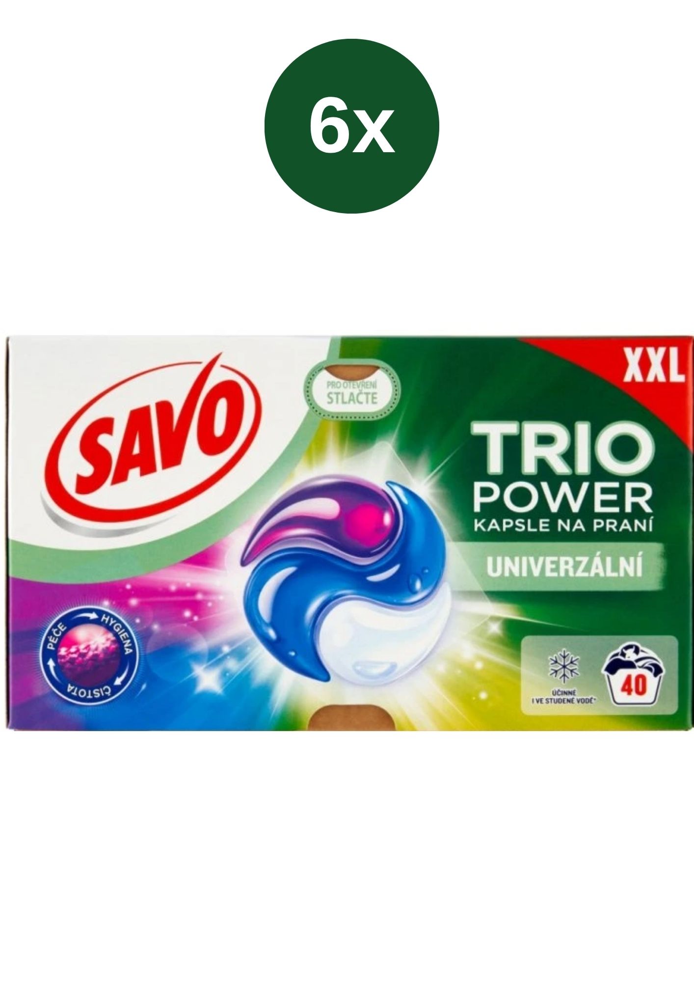 Savo Univerzální kapsle na praní 6x40 PD