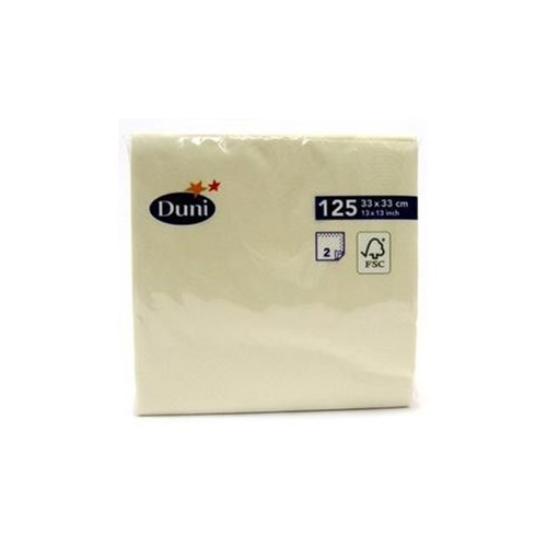 Duni Ubrousky 33 cm 2vrstvé champagne 125 ks