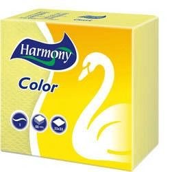HARMONY Ubrousky 1vrstvé žluté 7 x 50 ks