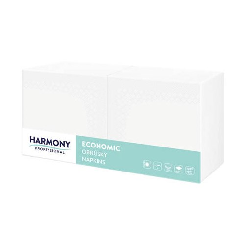 HARMONY Ubrousky Professional 1vrstvé bílé 400 ks