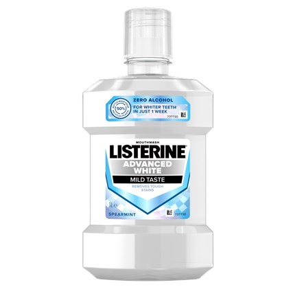 LISTERINE Advanced White ústní voda 1 l