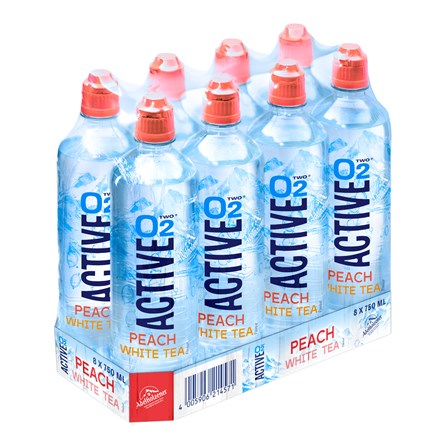Levně ACTIVE O2 Peach White Tea 8 x 750 ml