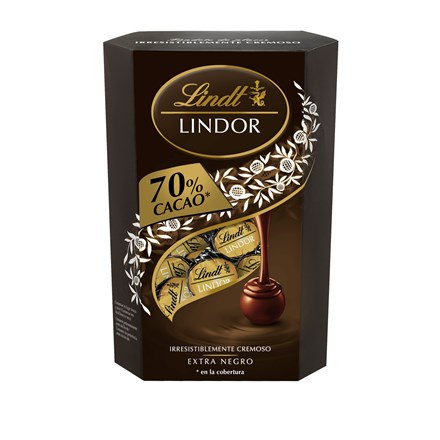 Lindor Dark - čokoládové pralinky - hořké, 337 g