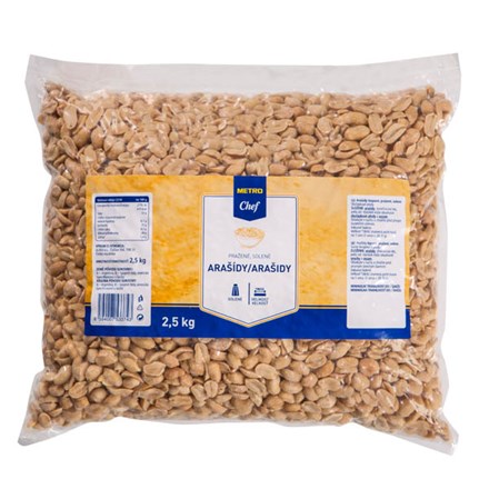 METRO Chef Arašídy pražené solené 2,5 kg