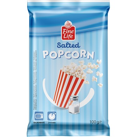 Levně Fine Life Popcorn slaný 100 g
