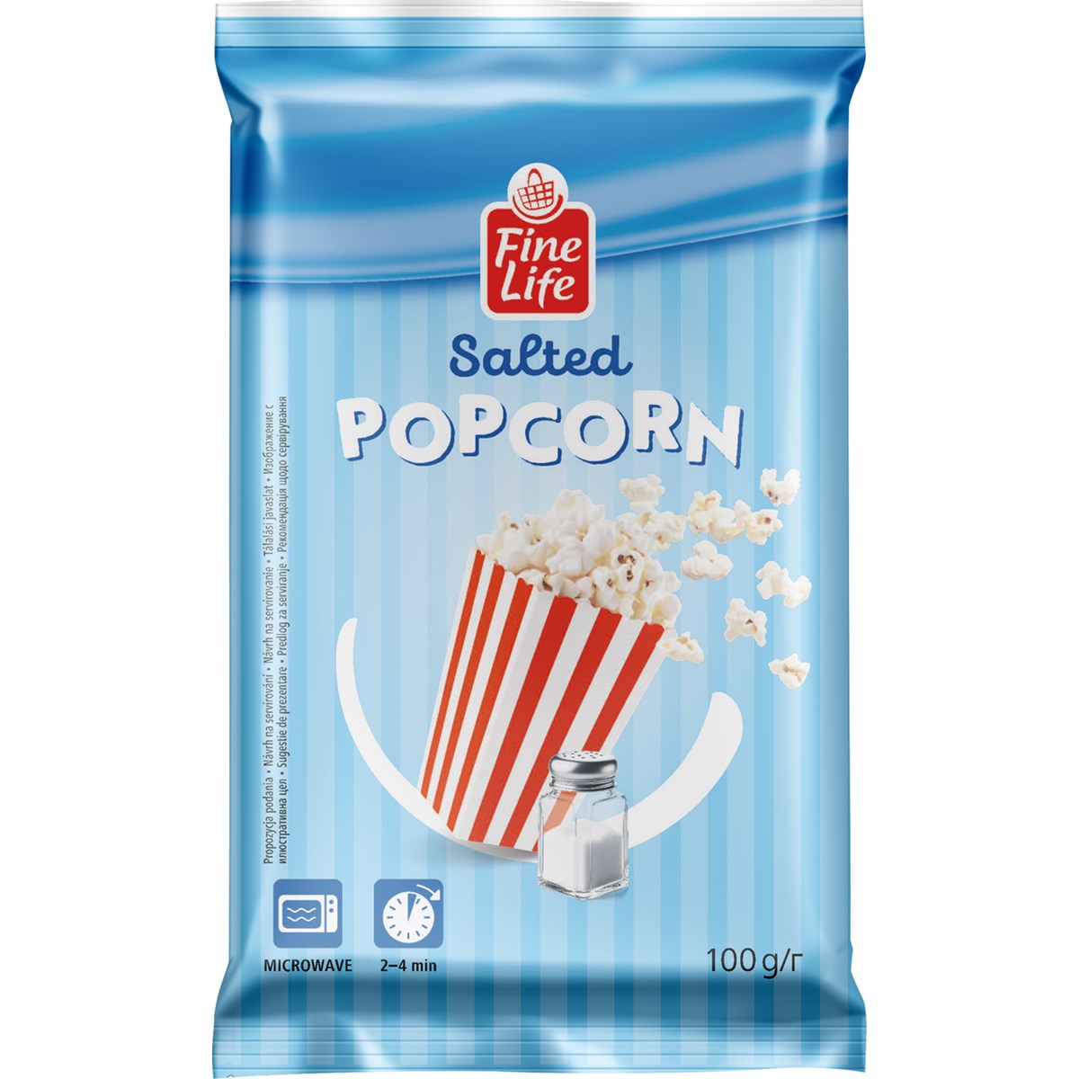 Fine Life Popcorn slaný 100 g
