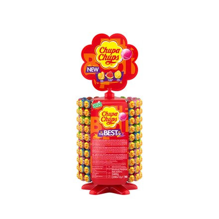 Levně Chupa Chups Best of lízátka na stojanu 200 x 12 g