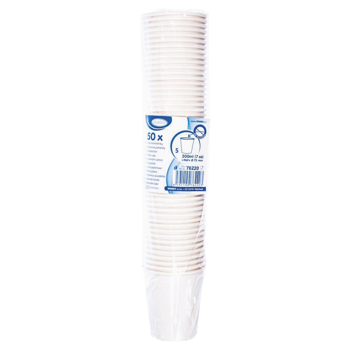 Kelímek 200 ml papírový bílý 50 ks