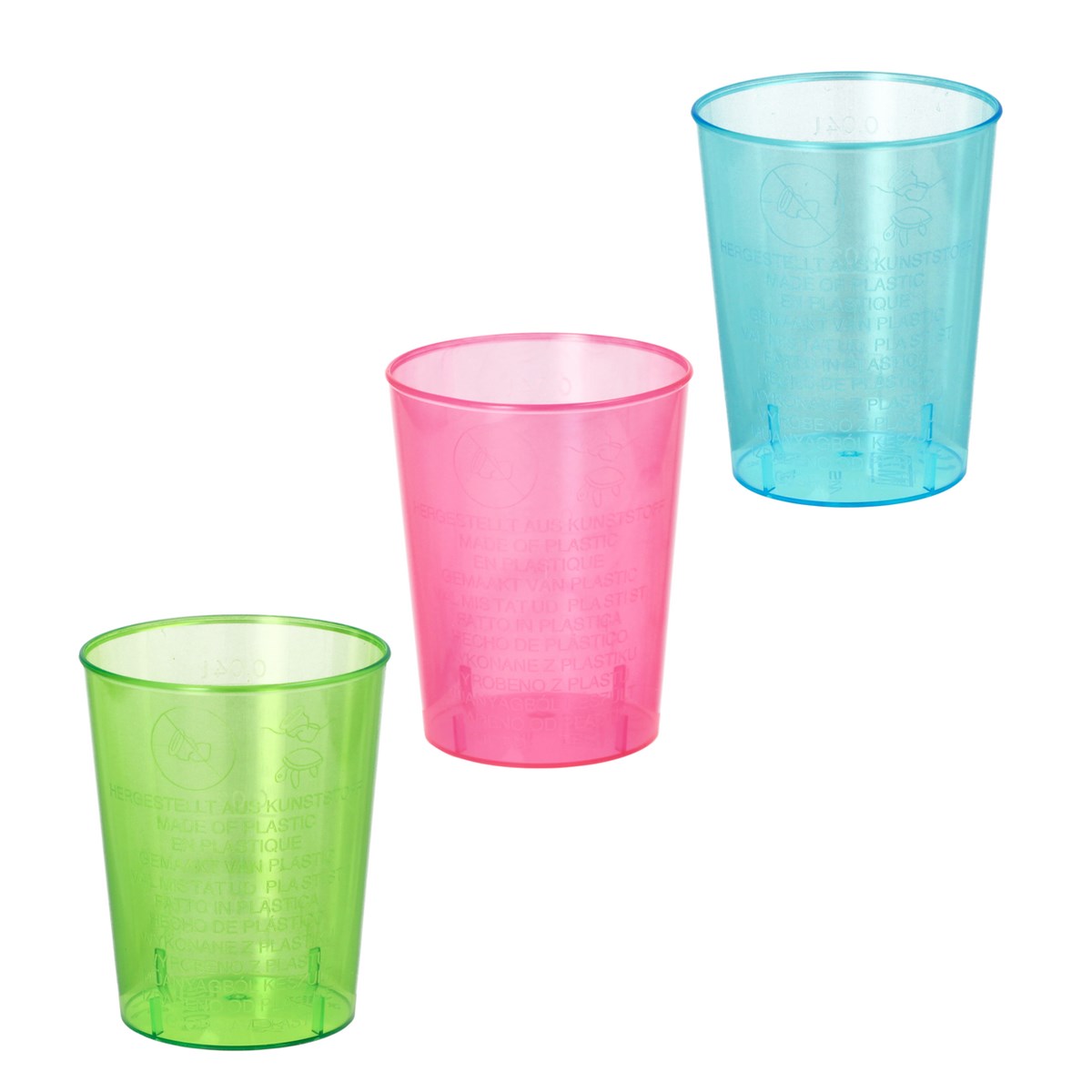 Kelímek s ryskou 40 ml barevný 40 ks
