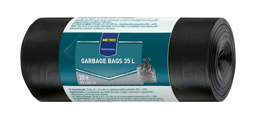 METRO PROFESSIONAL Pytle na odpad silné 35 l 6 x 20 l