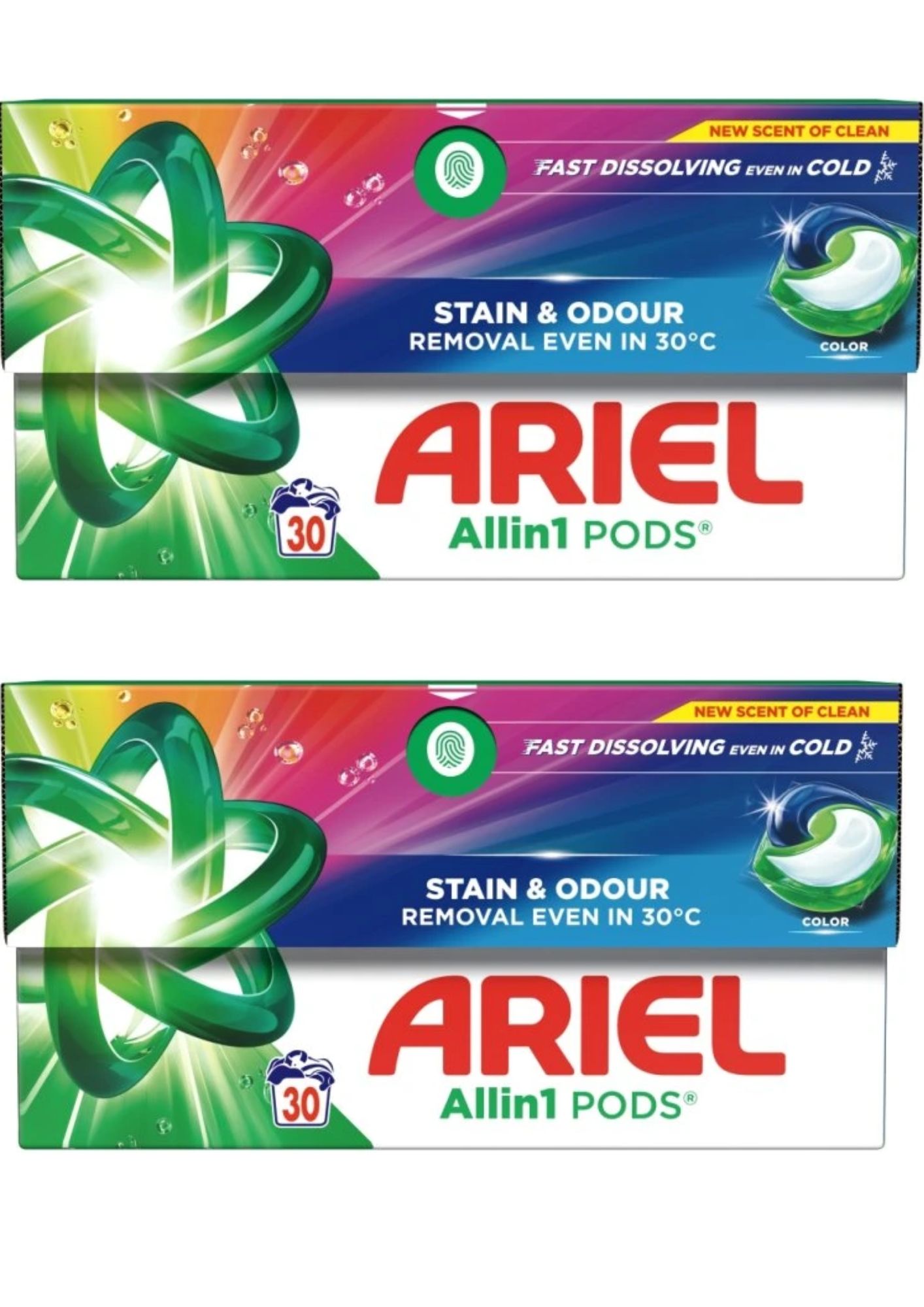 Levně Ariel kapsle Color krabice 2x30ks/30PD
