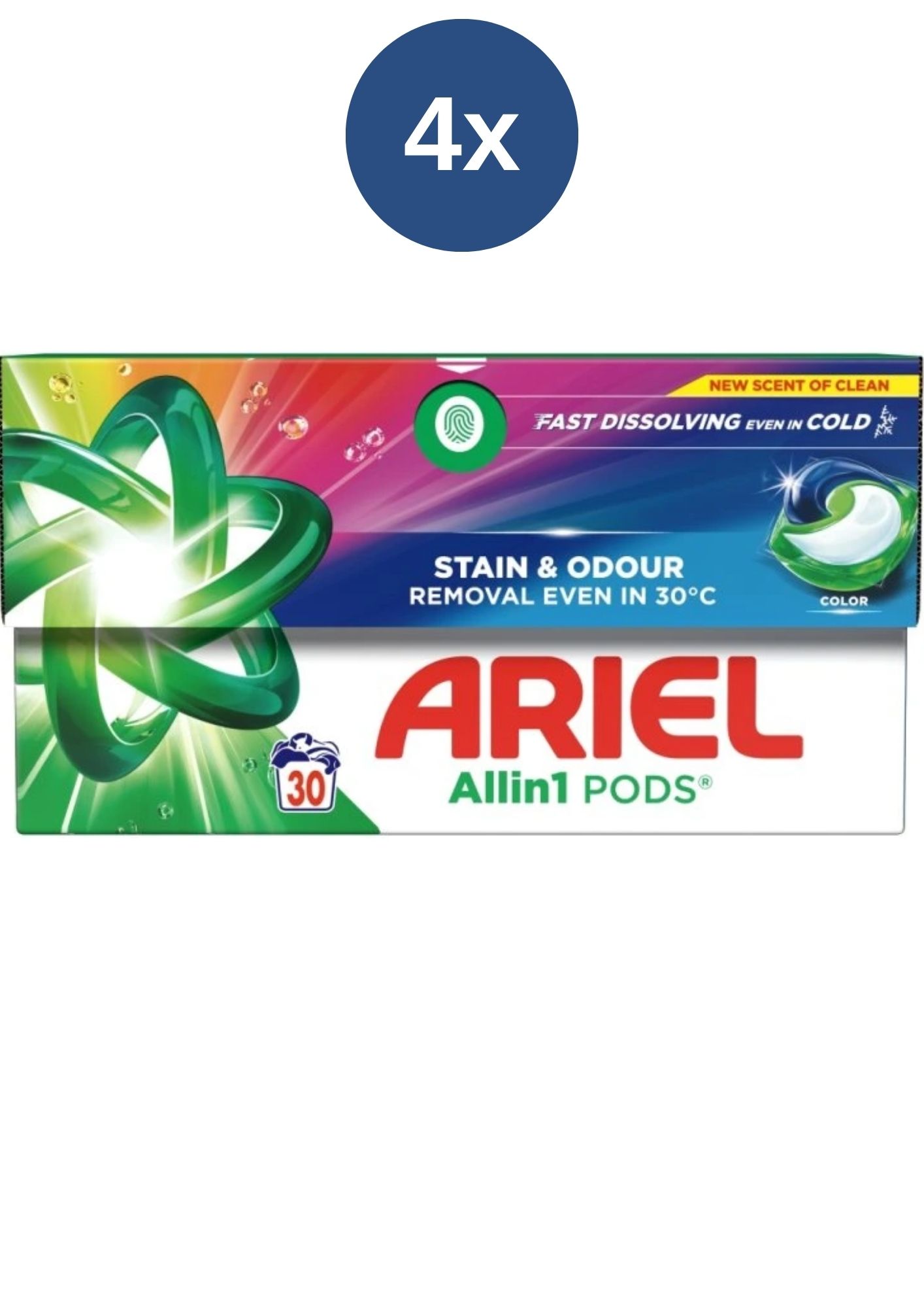 Levně Ariel kapsle Color krabice 4x30ks/30PD