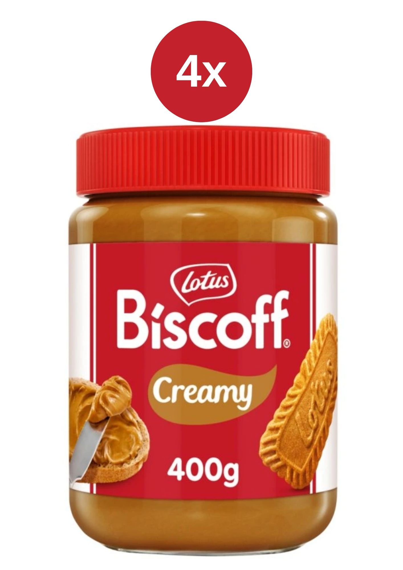 Levně Lotus Biscoff Spread Pomazánka 4x400g Classic