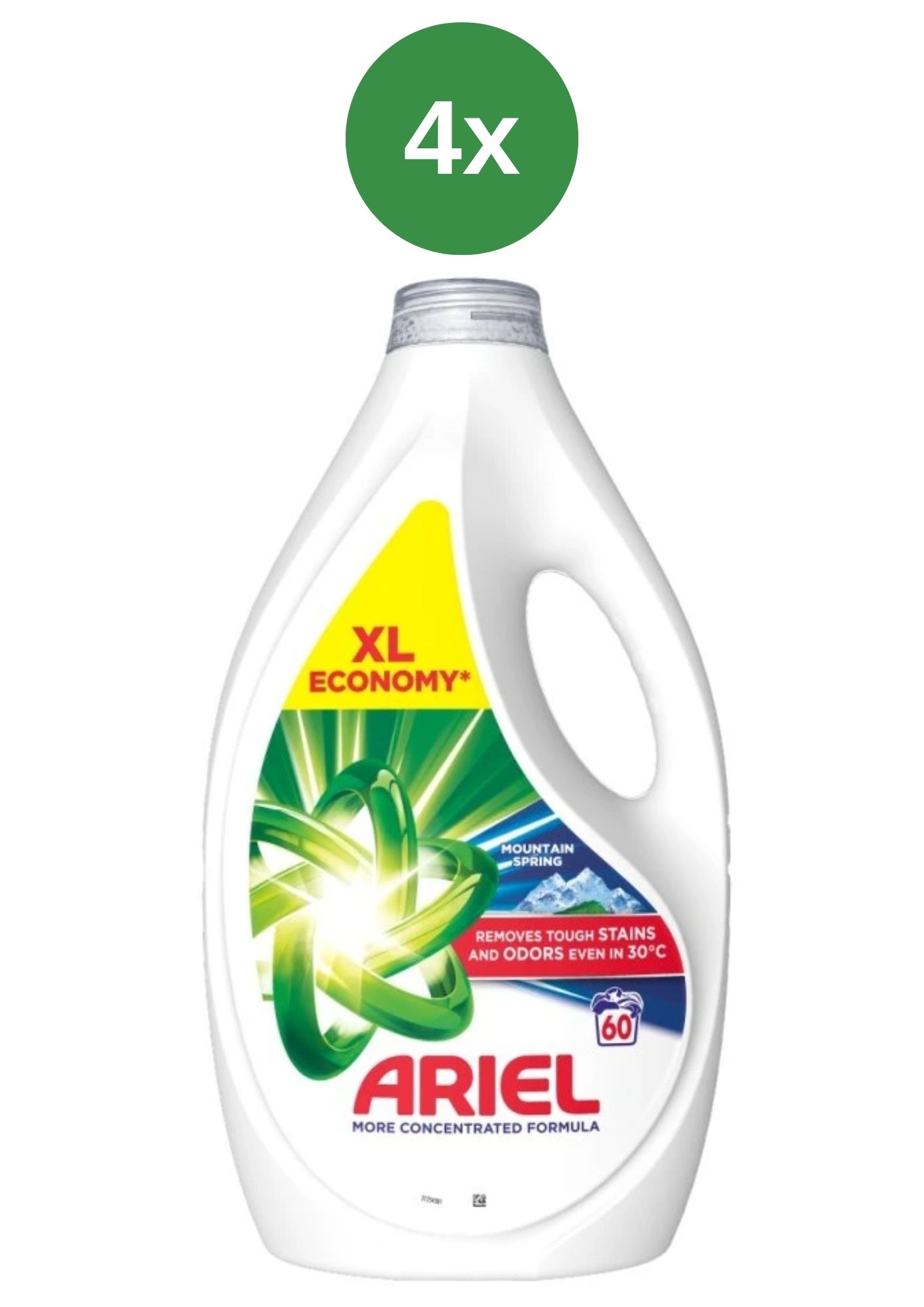 Levně Ariel gel Mountain Spring 4x2.7l/60PD