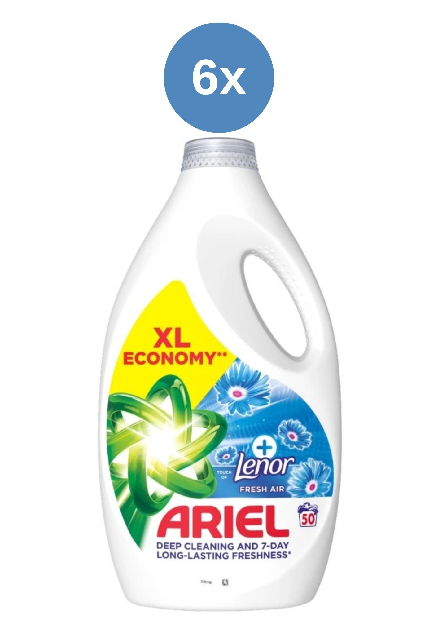 Levně Ariel Plus gel Fresh Air 6x2.25l/50PD
